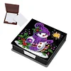 (US Local)5D DIY PU Snowman Diamond Painting Notecard Box Gem Art Sticky Note Holder