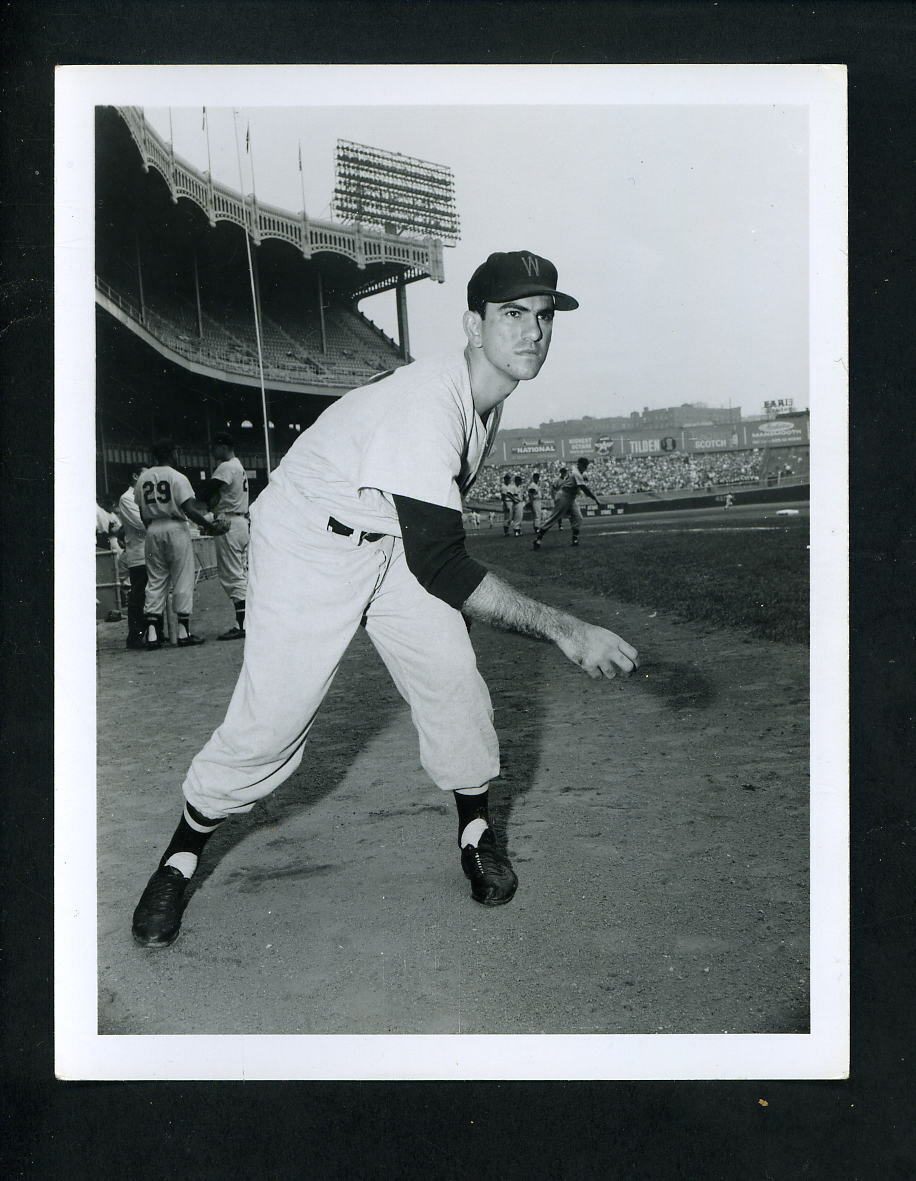 Camilo Pascua 1960 Type I Louis Requena Press Original Photo Poster painting Washington Senators