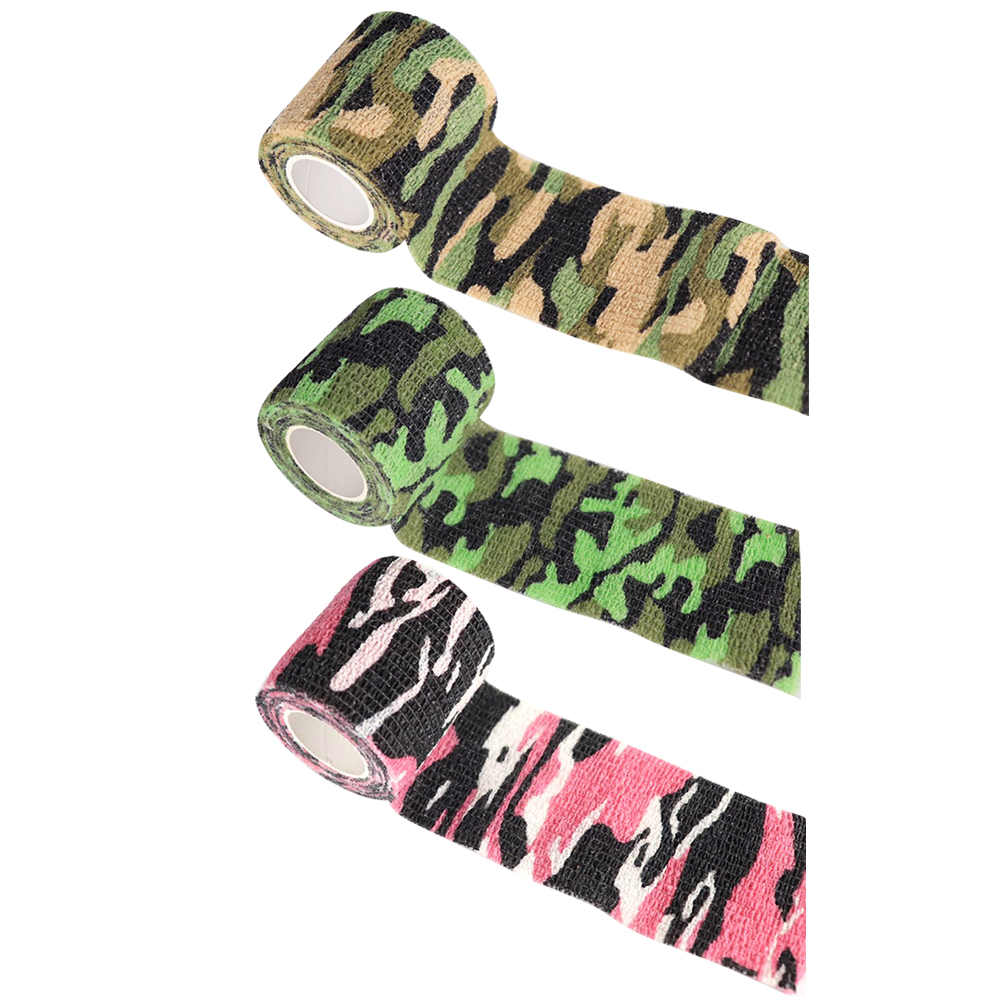 

4.5mx5cm Outdoor Camping Hunting Tape Self-Adhesive Stretchable Camouflage, Rose red, 501 Original