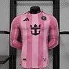 Joyfball 2025/2026 Player Version Long Sleeves Inter Miami Home Football Jersey 1:1 Thai Quality（The player version jersey is a bit tight, please pay attention to the size selection）