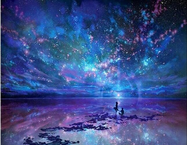 

Realistic Starry Sky – Paint By Numbers - 40*50CM, 501 Original