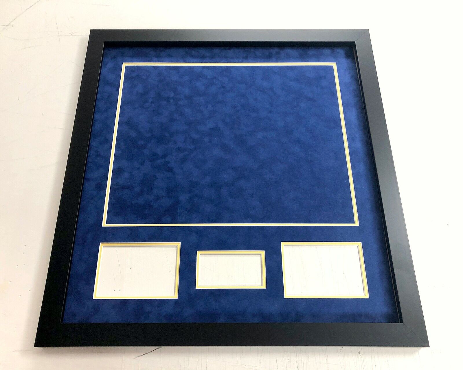 Golf Flag Framing for Signed Open Flag - PREMIUM KIT - Photo Poster paintings & Plaque included