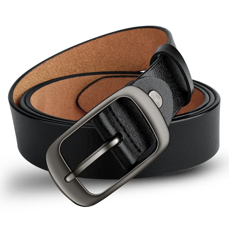 Men's Simple Pin Buckle Wear-resistant Cowhide Belt-inspireuse