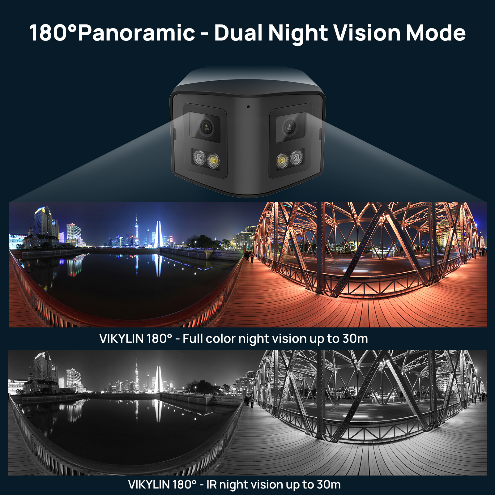 IPC7P8AI-CSL )4K Dual-Lens 180° Panoramic Camera with Night ColorVu