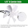 2Pack 6 Inch White Replacement Vent Fan Blades for Bathroom Roof Vent Range Hood
