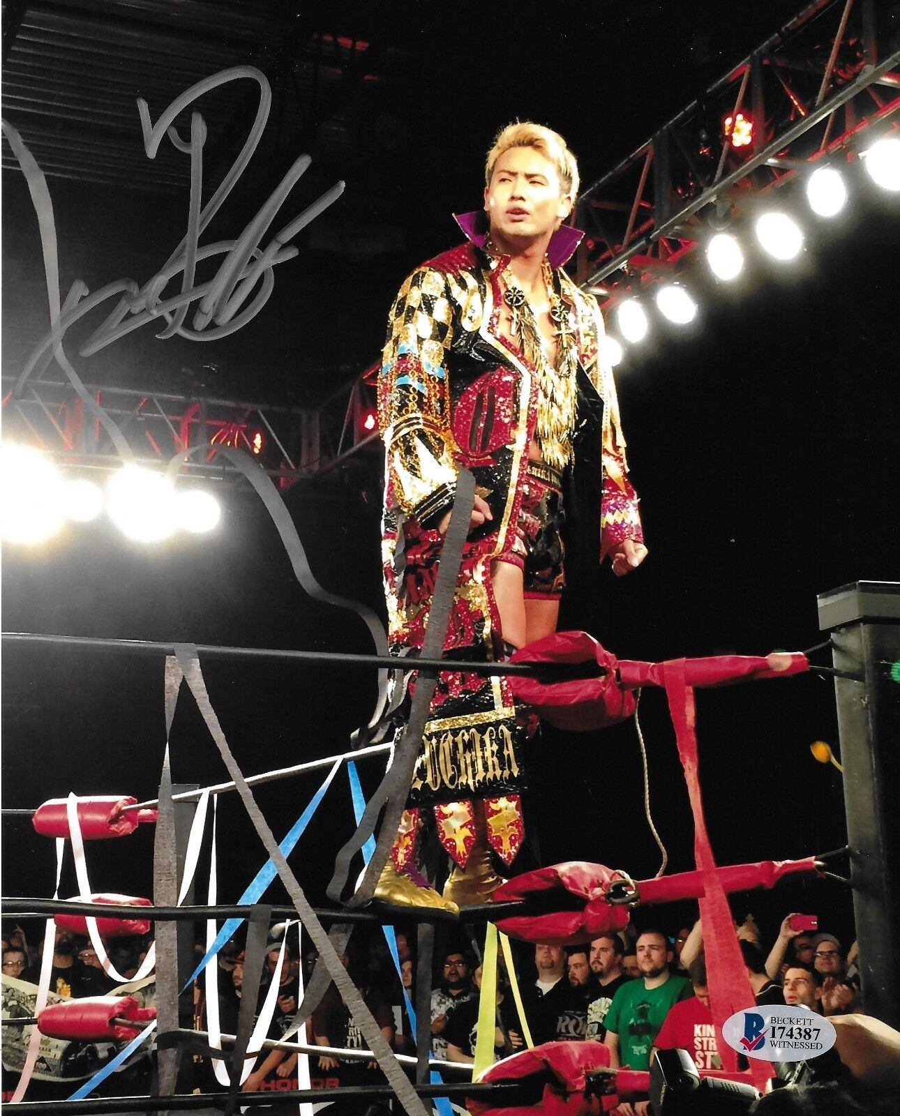 Kazuchika Okada Signed 8x10 Photo Poster painting BAS COA New Japan Pro Wrestling Picture Auto O