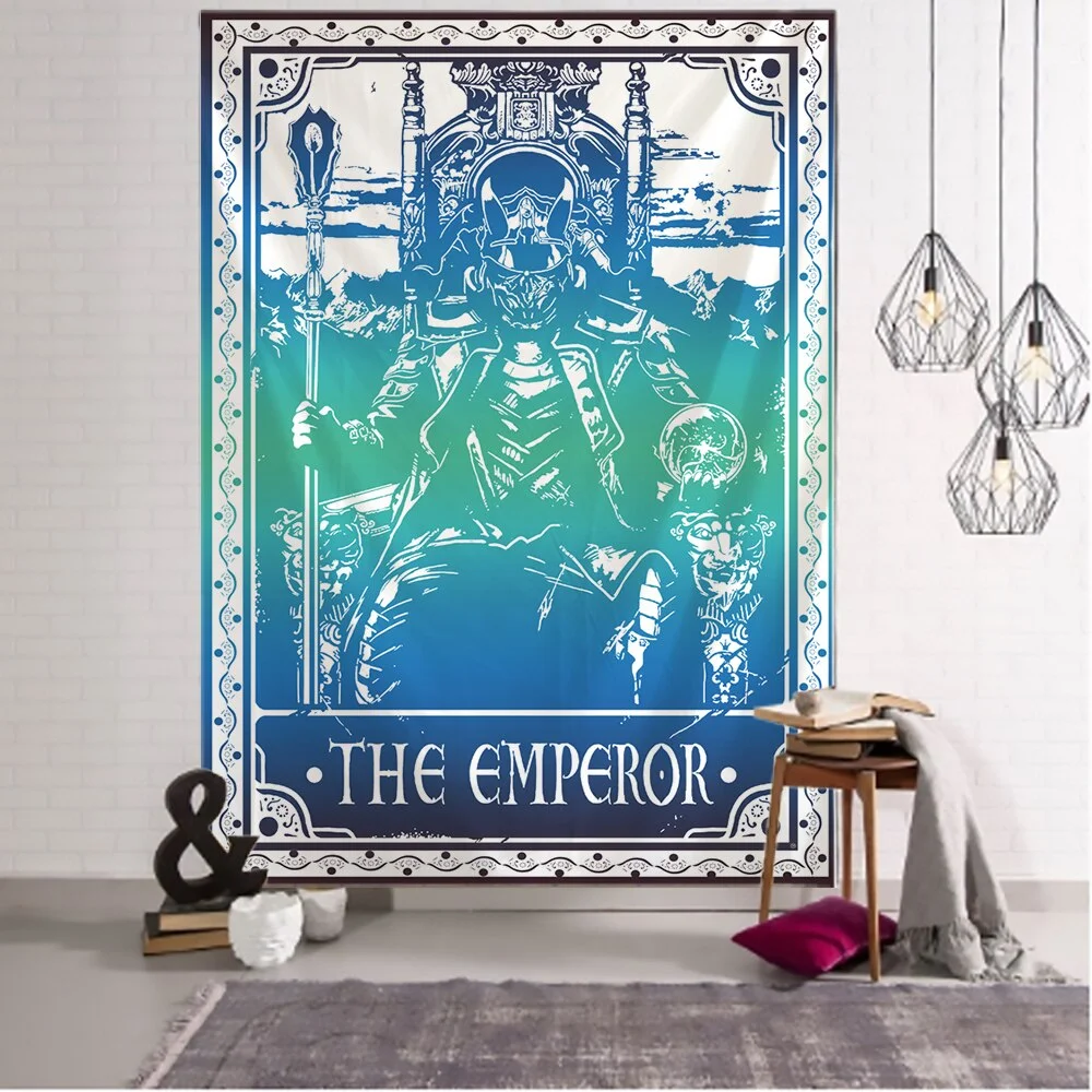Colorful Tarot Tapestry Wall Hanging Indian Mandala Witchcraft Bohemian Hippie Divination Bed Sheet Home Decor