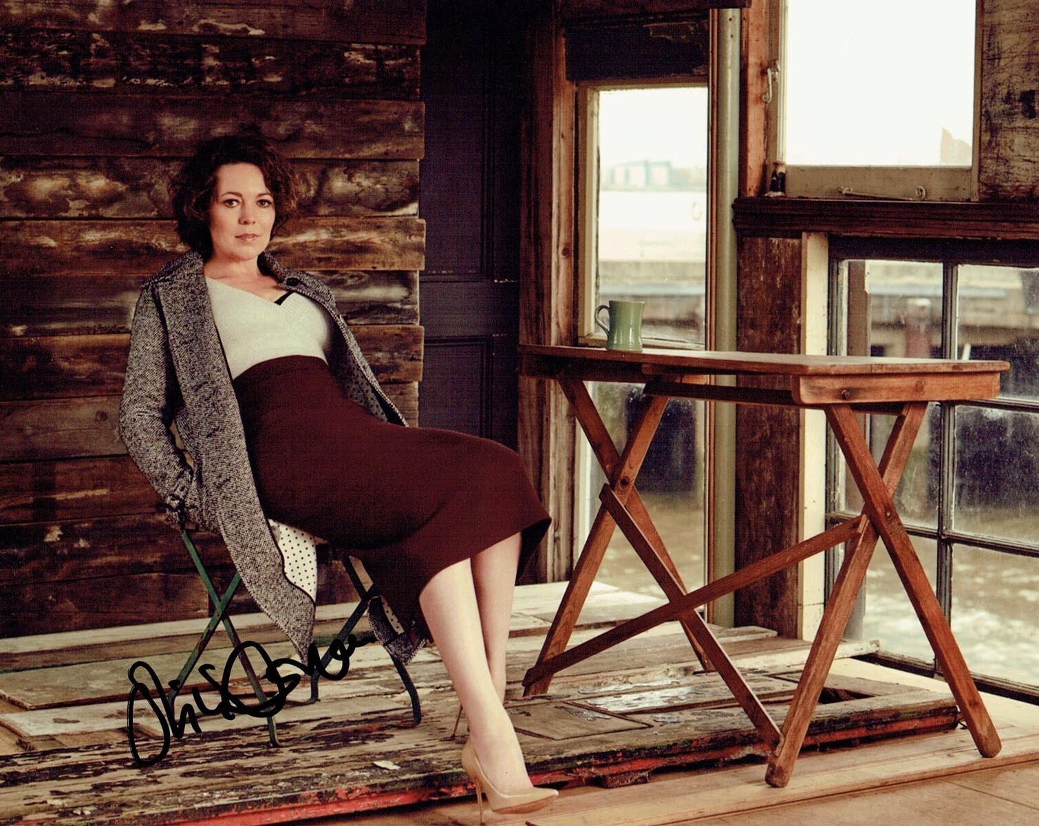 Olivia COLMAN Signed Autograph Photo Poster painting 2 English Actress AFTAL COA Broadchurch