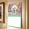2027 New DIY Diamond Painting Dog Wall Calendar Kit 12-Month Flip Calendar Design Home Decor
