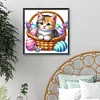 (40*40cm)Easter Egg Cat - Full Round Drill Diamond Painting