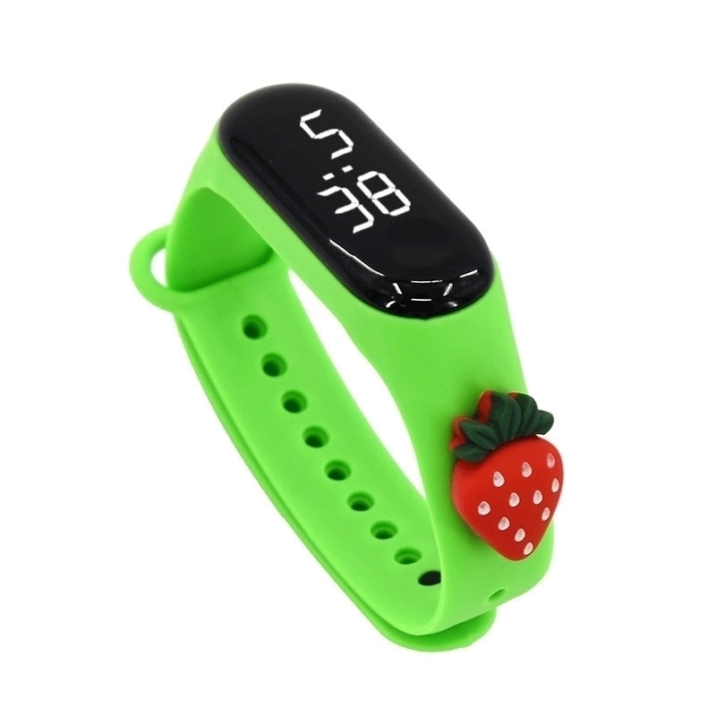 Princess Minimalist Cartoon Strawberry Electronic Kids Watches