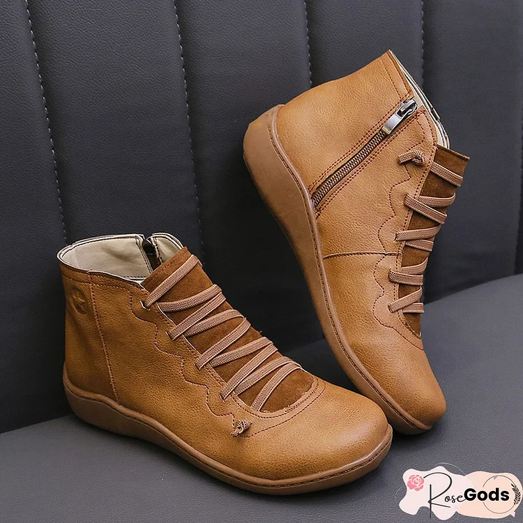 Women Winter Flat Heel Boots