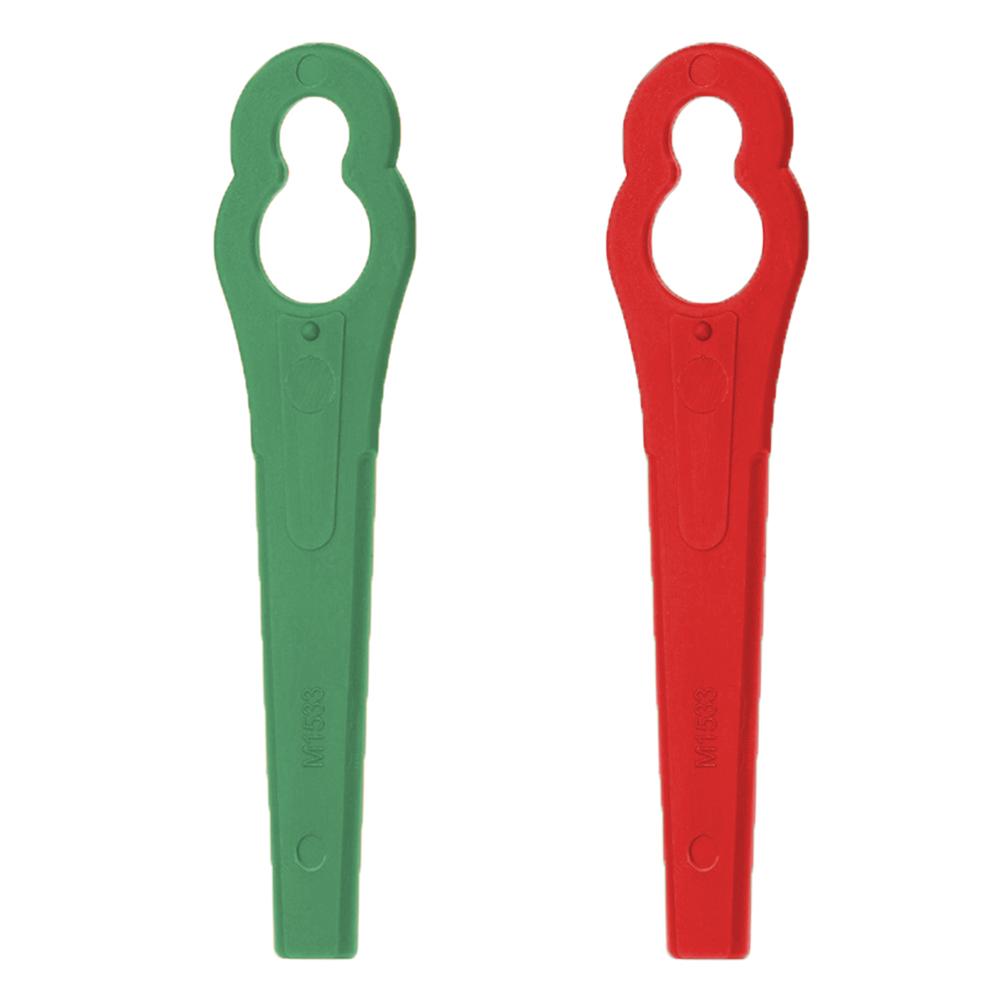 

100pcs Gourd Plastic Trimmer Blade for Garden Lawn Mower Replacement Parts, Red, 501 Original