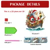(US Local)Santa Claus & Boat DIY Table Top Diamond Painting Ornament Kits