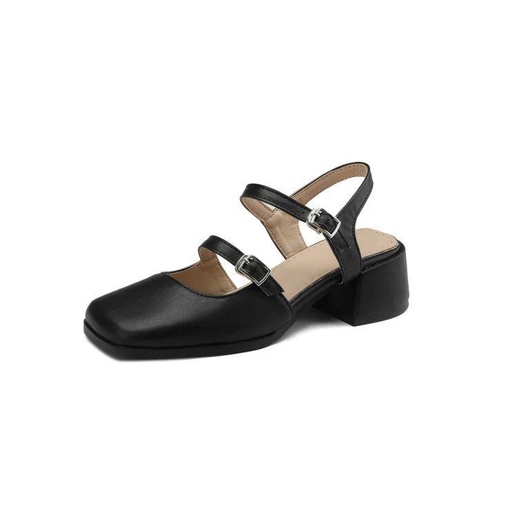 Low Heel Baotou Sandals Female-PABIUYOU- Women's Fashion Leader