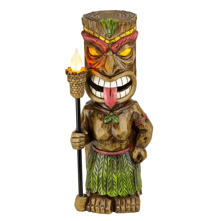 【Ornament】Home Decor Resin Ornaments-Mayan Totem Led Light Garden Garden Ornament gbfke