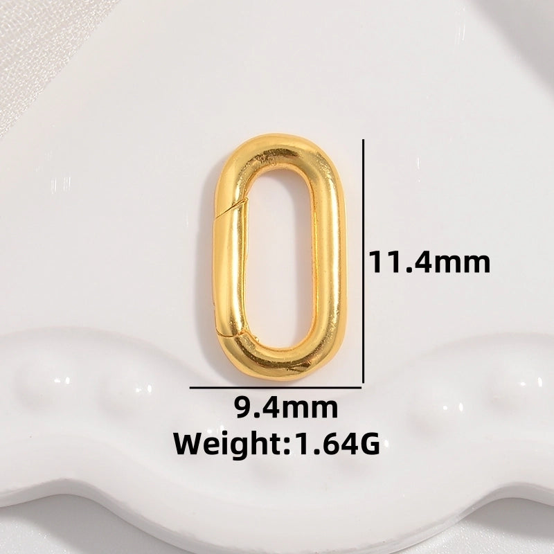 1 Piece 925 Sterling Silver 22K Gold Plated Rhodium Plated Silver Plated Round Star Oval Jewelry Buckle Jewelry Accessories