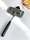 Baking Tray Double-sided Hot Dog Toaster Panini Press for Pancakes Omelets Toast