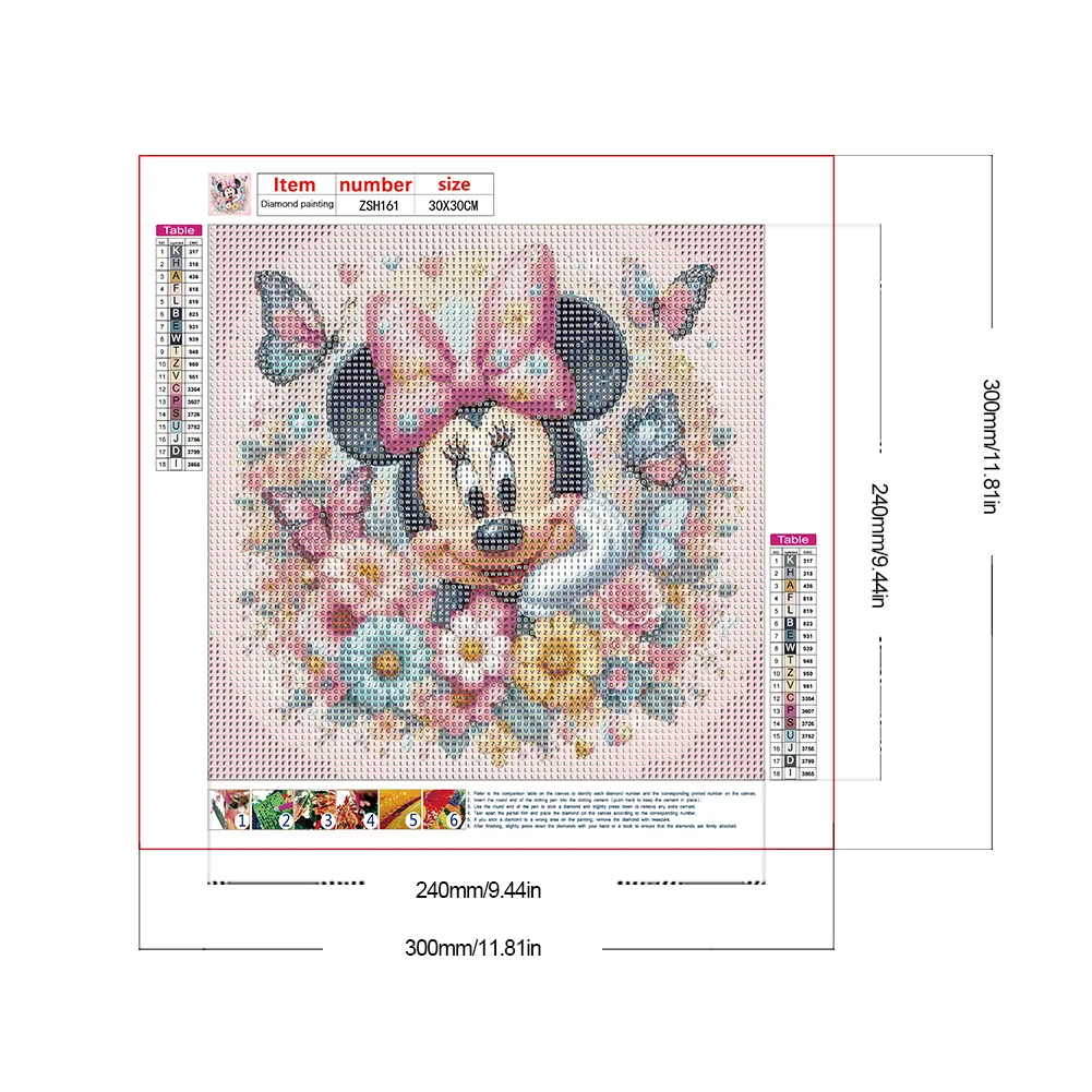 Diamond Painting - Full Round Drill - Mickey Mouse(Canvas|30*30cm)