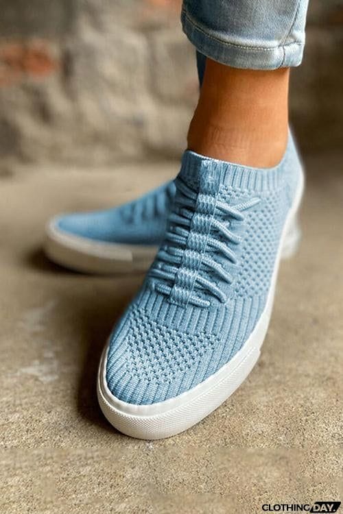 Knit Elastic Band Sneakers