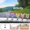 5PCS 2D Flat Animal Acrylic DIY Diamond Painting Shake Ornaments (Butterfly)