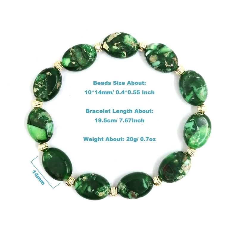 Casual Handmade Classic Style Round Artificial Gemstones Natural Stone Stone Bracelets In Bulk