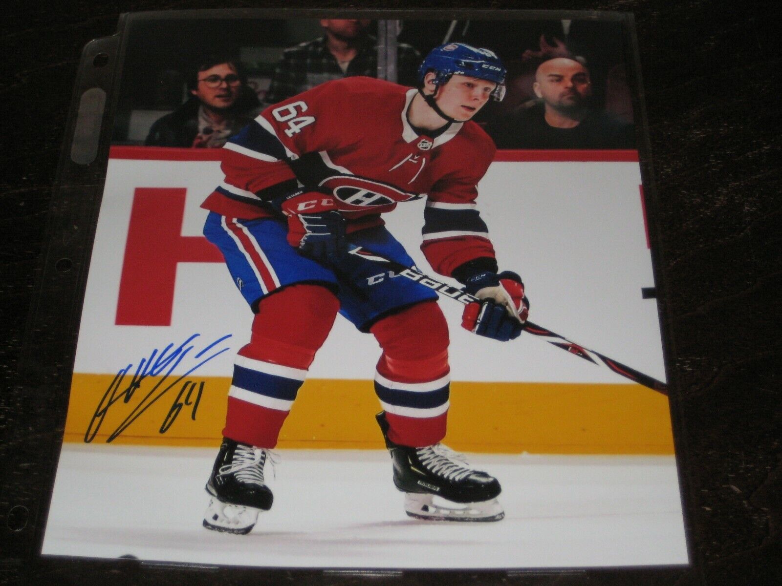 OTTO LESKINEN autographed MONTREAL CANADIENS 8X10 Photo Poster painting #2