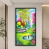 (US Only)Secret Garden Printed Cross Stitch Kit 50x90cm DIY 11CT Thread Art Needlework