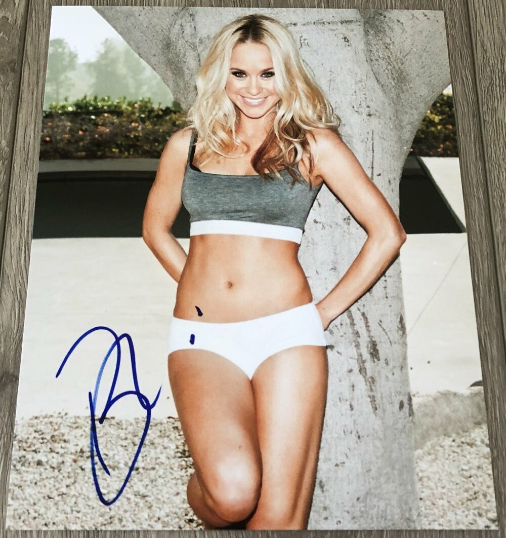 BECCA TOBIN SIGNED AUTOGRAPH SEXY GLEE KITTY WILDE 8x10 Photo Poster painting w/PROOF