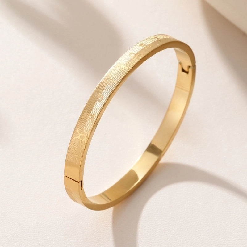 Retro Constellation Titanium Steel Bangle In Bulk