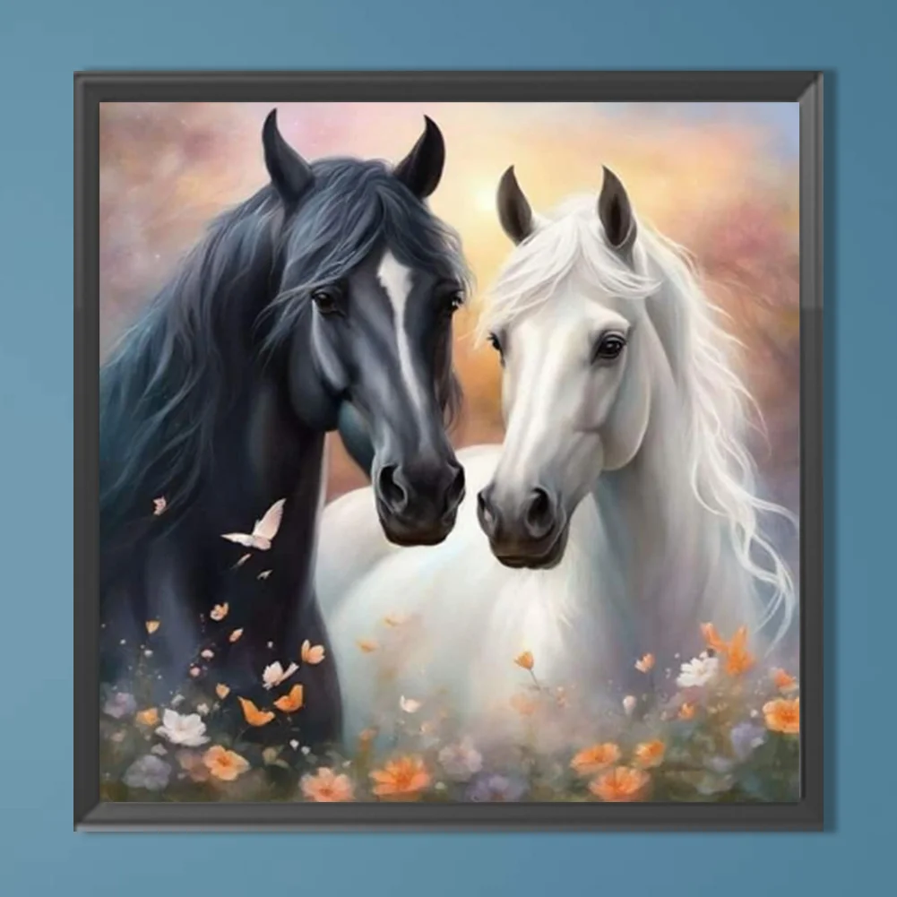 Diamond Painting - Full Round Drill - Horse(Canvas|40*40cm)