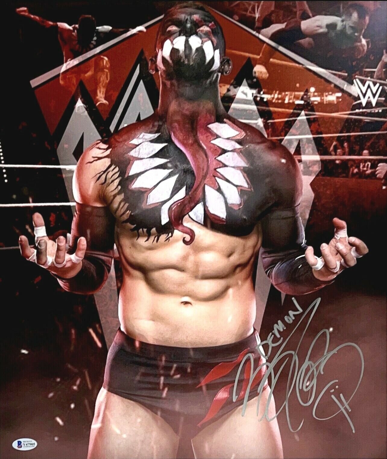 WWE FINN BALOR HAND SIGNED AUTOGRAPHED 16X20 Photo Poster painting WITH BECKETT COA AND PROOF 9