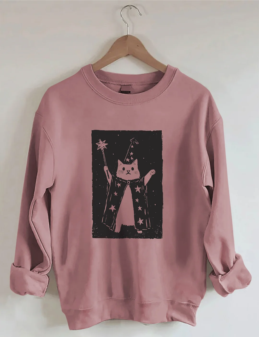 Halloween Witch Kitten Sweatshirt