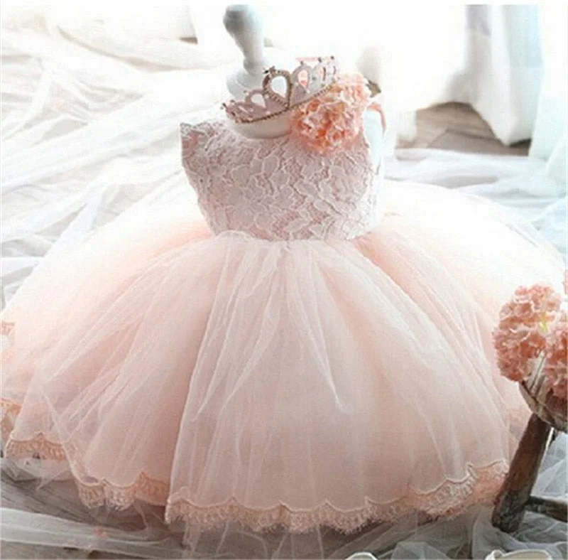 Vintage Kid Girls Dress Baptism Dresses for Girl Baby 1 Year Birthday Dress Christening Gown Infant Party Clothing Baby Vestido