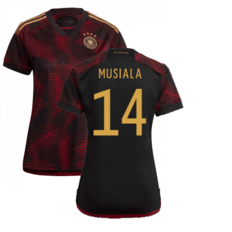 Frauen Deutschland Jamal Musiala 14 Away Tirkot WM 2022
