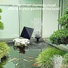 1.4W Solar Adjustable Fountain Pump with 7 Nozzles Solar Panel Kit for Bird Bath