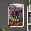 Cowboy - Panneaux en &eacute;tain m&eacute;tallique(20*30cm/30*40cm)