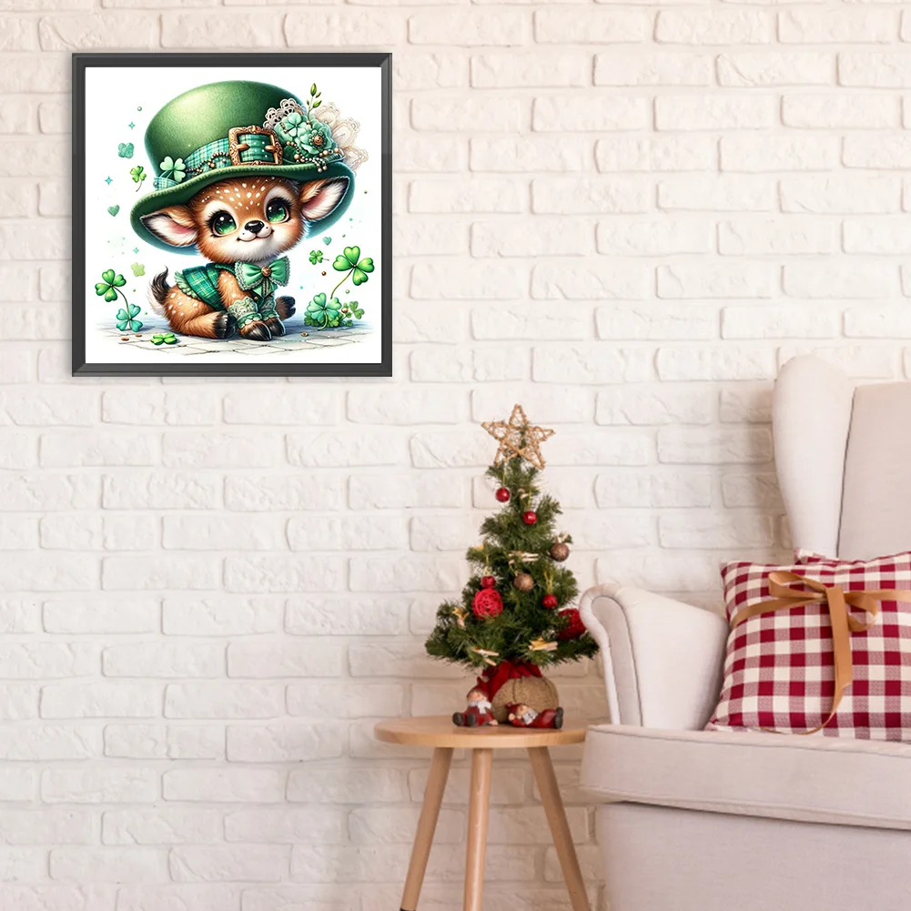Diamond Painting - Full Round Drill - Lucky Deer(Canvas|30*30cm)