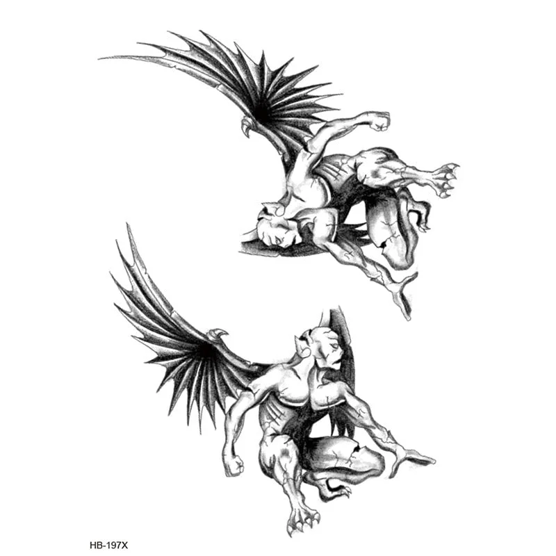 Temporary Tattoos Fake Tattoo Sticker Skull Joker Clown Tatto Hand Arm Foot Body Art Tiger Owl Tatoo Waterproof Tattoos