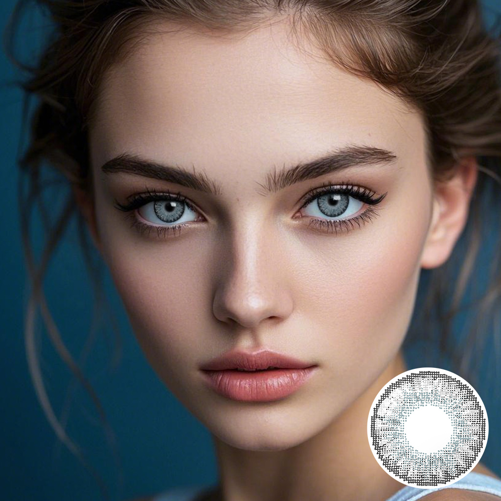 3 Tone STERLING GRAY Colored Contact Lenses
