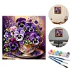 (US Only)Paint By Numbers Kit On Canvas DIY Oil Art Phalaenopsis Picture Decor40x40cm