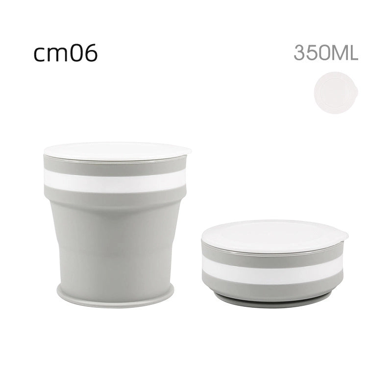 Silicone Folding Water Cup Custom Telescopic Coffee Cup Travel Camping Portable Gargle Cup Handy Cup Factory