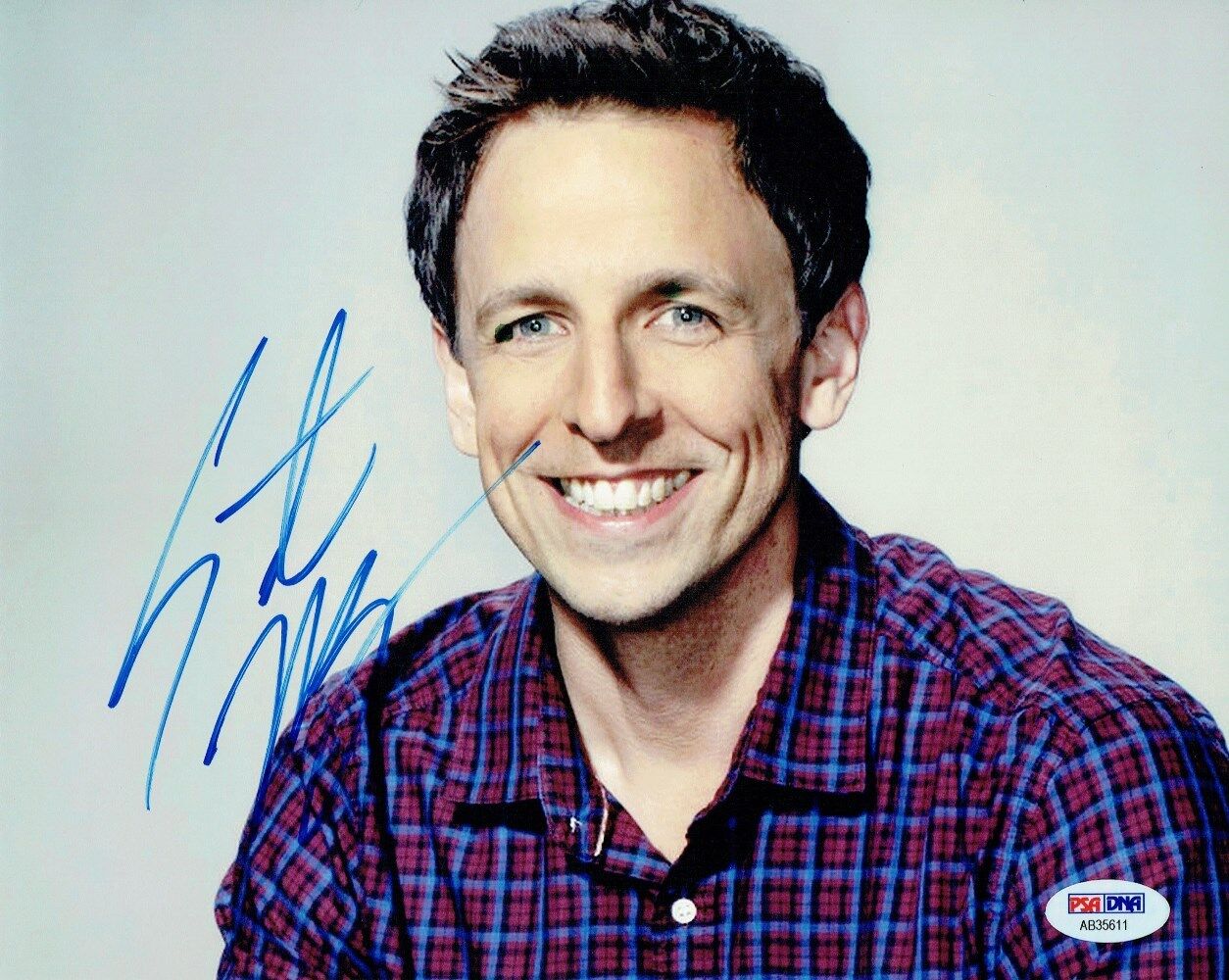 Seth Meyers Signed Authentic Autographed 8x10 Photo Poster painting PSA/DNA #AB35611