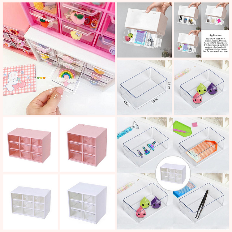 Dustproof Desk Organizer Multi-Layer PP with Drawer for Vanity Jewelry Lipsticks