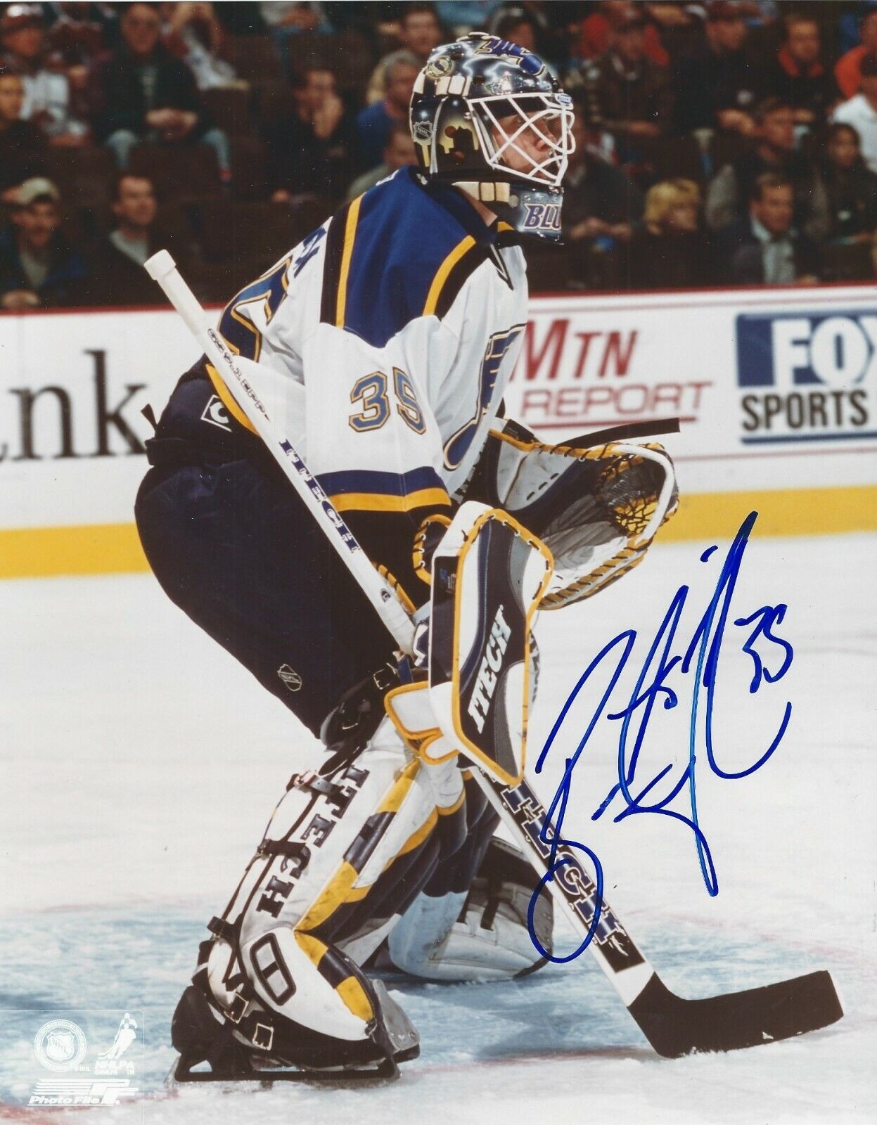 Autographed 8x10 BRENT JOHNSON St. Louis Blues Photo Poster painting - w/COA