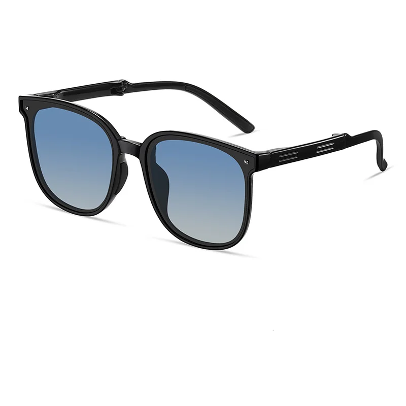 Folding Sunglasses Polarized Sunglasses Fashion Ultra Light TR Two Tone Folding Sunglasses-vocosishoes