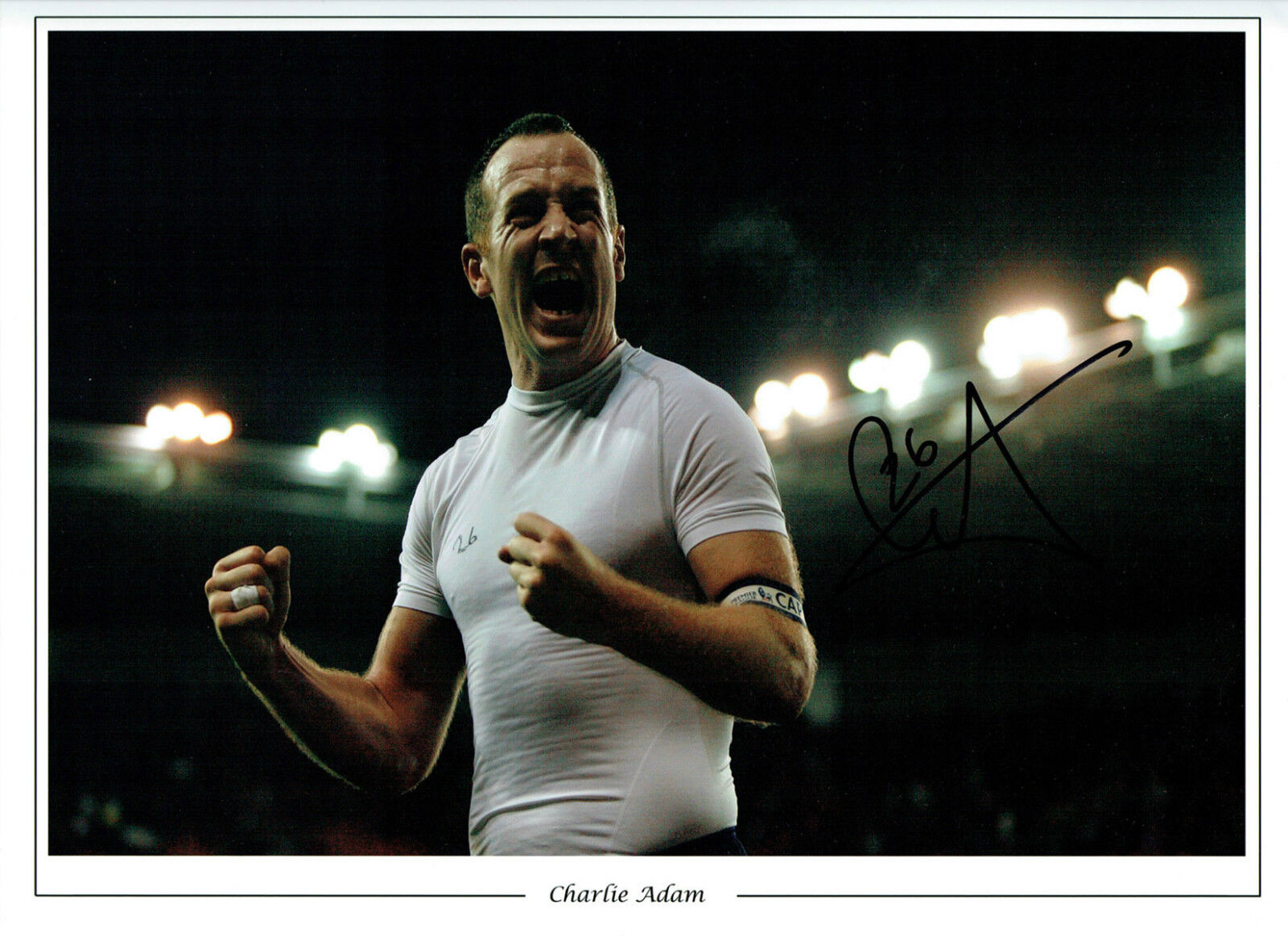 Charlie ADAM Signed Autograph 16x12 Massive Photo Poster painting AFTAL COA