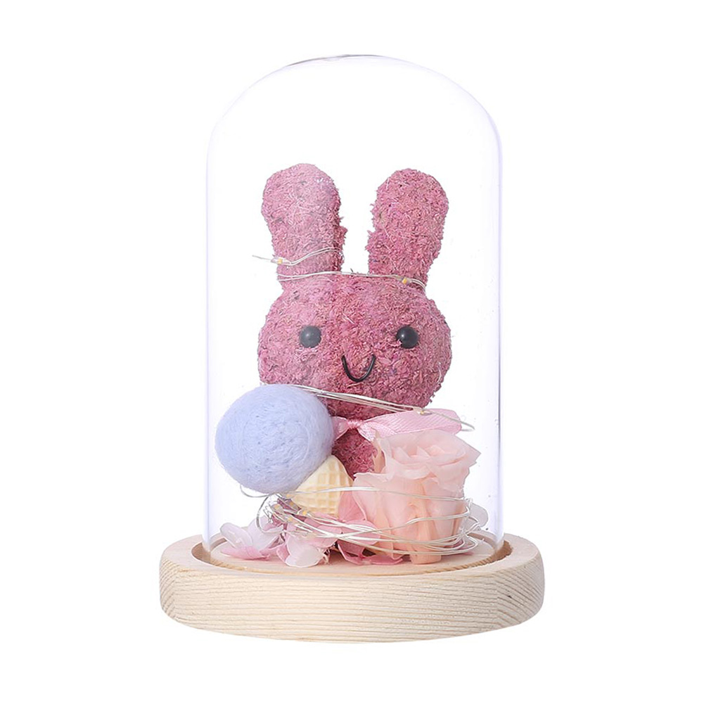 

Color Seaweed Rabbit Glass LED String Light Valentine Day Christmas Present, 501 Original