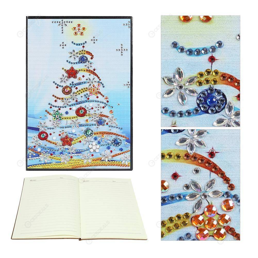 

Christmas Tree-DIY Creative Diamond 60 Pages A5 Notebook, 501 Original