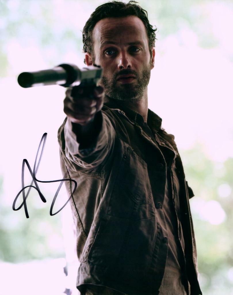 Andrew Lincoln autographed 8x10 Photo Poster painting signed Picture Very Nice and COA